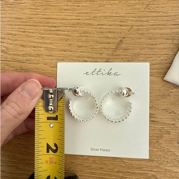 Ettika - Hoop Earrings in Silver - Picture 3 of 3